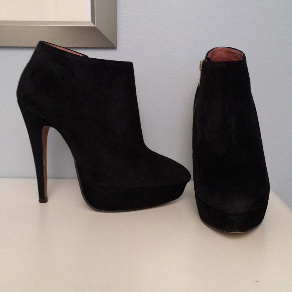 Aldo Suede Platform Booties